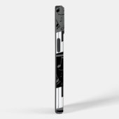 Monogrammed curve piano toetsen en muzieknoten Case-Mate iPhone case (Achterkant / Rechts)