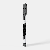 Monogrammed curve piano toetsen en muzieknoten iPhone 15 case (Rechterkant)