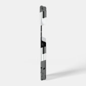 Monogrammed curve piano toetsen en muzieknoten iPhone hoesje (Linkerkant)