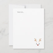 Monogrammed Cute Patroon des Pijn Tree stippen gre Notitiekaartje (Achterkant)