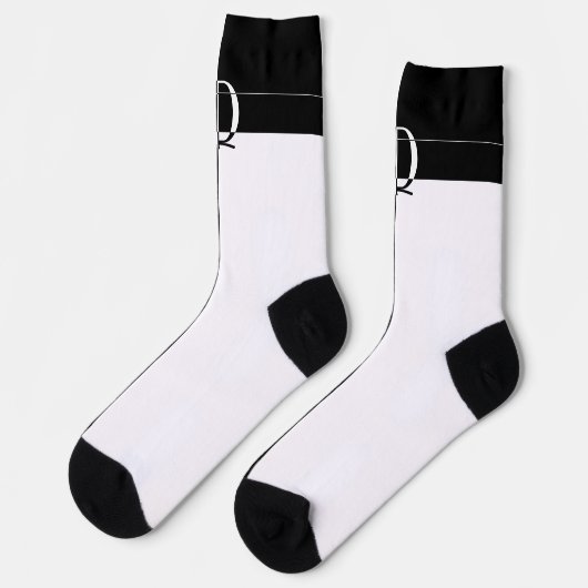 Monogrammed D Sokken (Links)