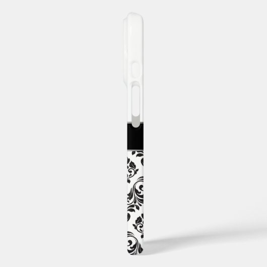 Monogrammed Damask Case-Mate iPhone Case (Achterkant / Links)