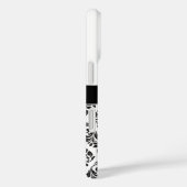 Monogrammed Damask Case-Mate iPhone Case (Achterkant / Rechts)