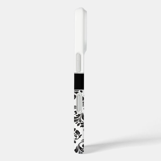 Monogrammed Damask Case-Mate iPhone Case (Achterkant / Rechts)