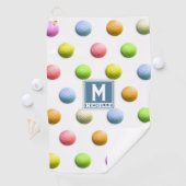 Monogrammed Dames Golf Gifts Golf Towel Golfhanddoek (Insitu)