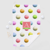 Monogrammed Dames Golf Gifts Golf Towel Golfhanddoek (Insitu)