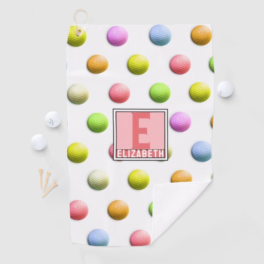 Monogrammed Dames Golf Gifts Golfhanddoek (Insitu)
