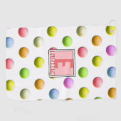 Monogrammed Dames Golf Gifts Golfhanddoek (Horizontaal)