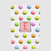 Monogrammed Dames Golf Gifts Golfhanddoek (Voorkant)