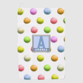 Monogrammed Dames Golf Gifts Golfhanddoek (Voorkant)