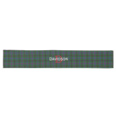 Monogrammed Davidson Plaid Tafelloper (Horizontaal)