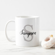 Monogrammed de Mok van de Koffie met de Familienaa