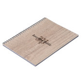 Monogrammed de raad van het Hout ziet Oude Sjabloo Notitieboek (Linkerzijde)