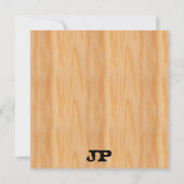 Monogrammed de Sjabloon van de Kijker van het Hout (Achterkant)
