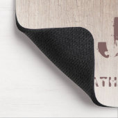 Monogrammed de Sjabloon van de Kijker van het Hout Muismat (Hoek)