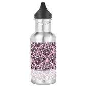 Monogrammed Deco Dusky Roos Cherry Blossom Mandala Waterfles (Links)