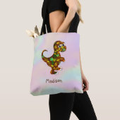 Monogrammed Dinosaur Tote Bag (Dichtbij)