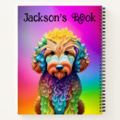 Monogrammed Dogcare Journal 8.5" x 11" Notitieboek (Achterkant)