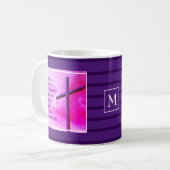 Monogrammed Draw nabij God Lenten Koffiemok (Voorkant links)