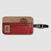 Monogrammed Dreamweaver Bagagelabel (Voorkant (horizontaal))