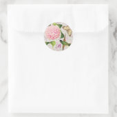 Monogrammed droom ronde sticker (Tas)