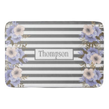 Monogrammed dusty blue matching-strepen