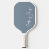 Monogrammed Dusty Blue Pickleball Paddle (Achterkant)