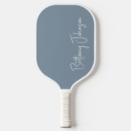 Monogrammed Dusty Blue Pickleball Paddle