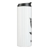 Monogrammed Eagle illustratie Thermosbeker (Gedraaid links)