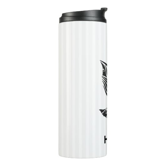 Monogrammed Eagle illustratie Thermosbeker (Gedraaid links)