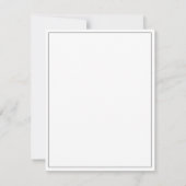 Monogrammed Elegant Black and white Professional Bedankkaart (Achterkant)