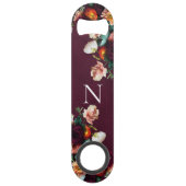 Monogrammed Elegant Floral Botanical Modern Speed Flessenopener (Voorkant)