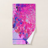 Monogrammed Elegant Floral Hydrangea Bad Handdoek (Handdoek)