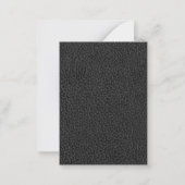 Monogrammed Elegant Goud Zwart Modern Notitiekaartje (Achterkant)