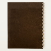 Monogrammed elegant goudbruin modern 2025 planner (Achterkant)