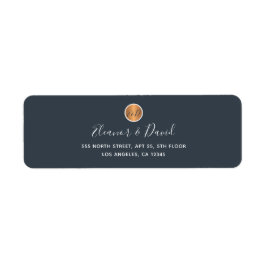 Monogrammed elegant marvy Gold elegant bruiloft Etiket