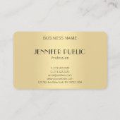 Monogrammed Elegant Modern Black Gold Sjabloon Visitekaartje (Achterkant)