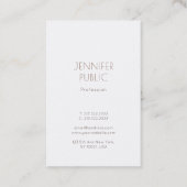 Monogrammed Elegant Plain Modern Design Trendy Visitekaartje (Achterkant)