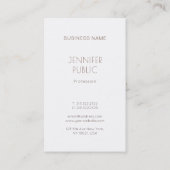 Monogrammed Elegant Plain Modern Trendy Design Visitekaartje (Achterkant)