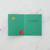 Monogrammed Elegante, Leuke Kerstversieringen Bing Feestdagen Kaart (Binnen)