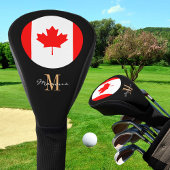 Monogrammed- en Canadese Hoesjes met de vlag Golf  Golfheadcover