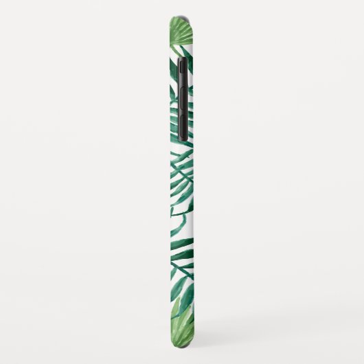 Monogrammed Exotic Leaves Case-Mate iPhone Case (Achterkant/links)