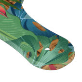 Monogrammed Exotic Tropical Floral Snijplank (Hoek)