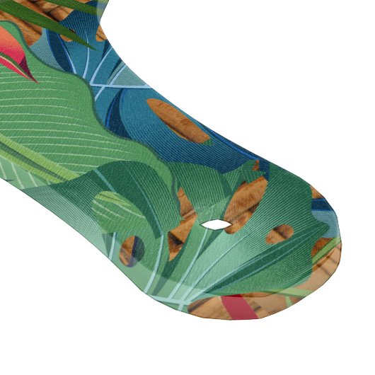 Monogrammed Exotic Tropical Floral Snijplank (Hoek)