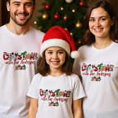 Monogrammed Familie Kerst Shirten T-shirt