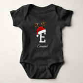 Monogrammed Familie Kerstmis Matching Outfits Romper (Voorkant)