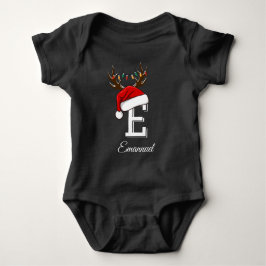 Monogrammed Familie Kerstmis Matching Outfits Romper