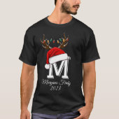 Monogrammed Familie Kerstmis Matching Outfits T-shirt (Voorkant)