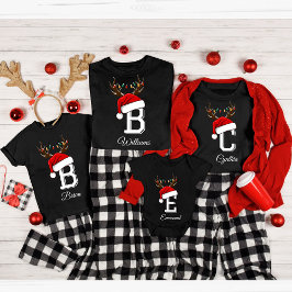 Monogrammed Familie Kerstmis Matching Outfits T-shirt