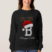 Monogrammed Familie Kerstmis Matching Outfits Trui (Voorkant)